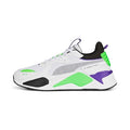 Puma Unisex-Adult RS-X Geek White-Fizzy Lime Sneaker - 4UK