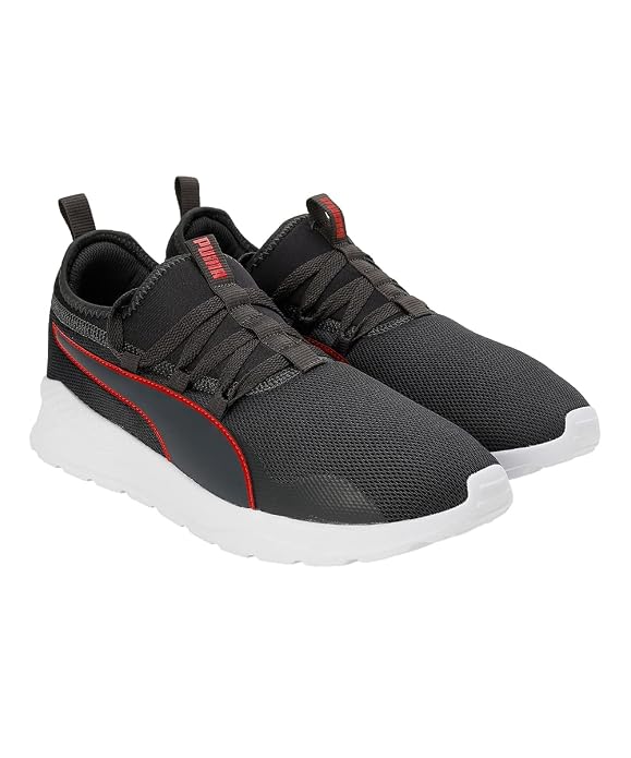 PUMA Men, Manor V2, Dark Shadow-High Risk Red-White, Sneaker, 9UK