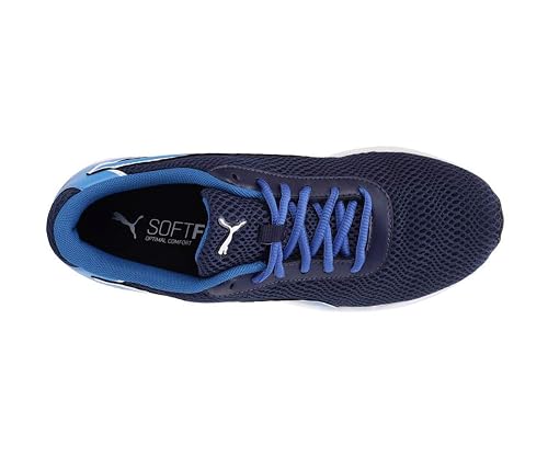 Puma Mens Metal Knit Peacoat White-Indigo Bunting Running Shoe- 10 UK