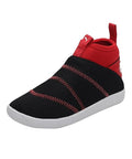 Puma Unisex-Child Lazy Knit Mid PS Puma Black-High Risk Red Sneaker- 1 UK