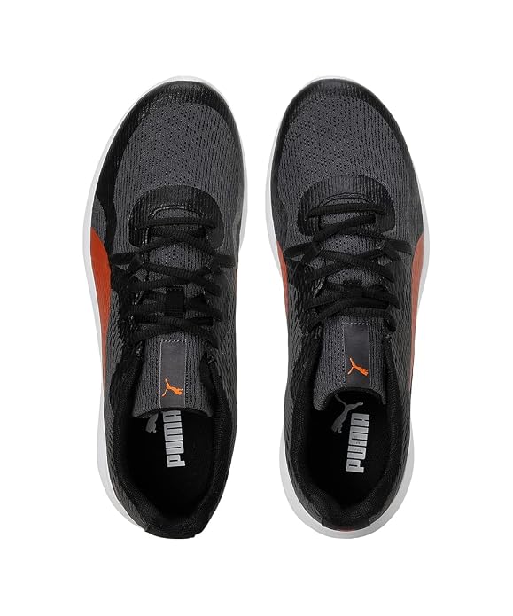 PUMA Mens Wave V1 Asphalt-Black-Firelight Sneaker - 6UK