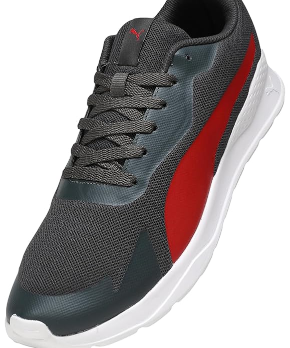 Puma Mens Wembley Dark Shadow-High Risk Red Sneaker - 10 UK