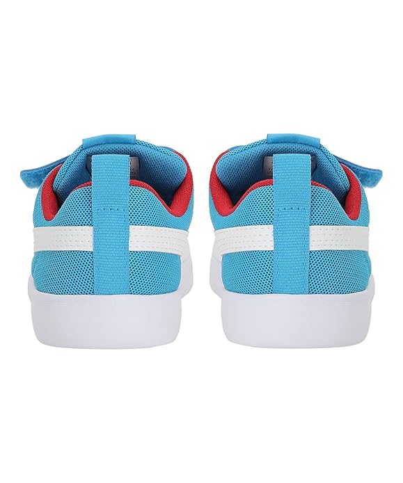 PUMA Unisex Kids Courtflex v2 Mesh V PS Sneaker (Ocean Dive White , 13 UK )