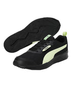 Puma Mens Ampi Black-Pistachio Running Shoe - 10 UK