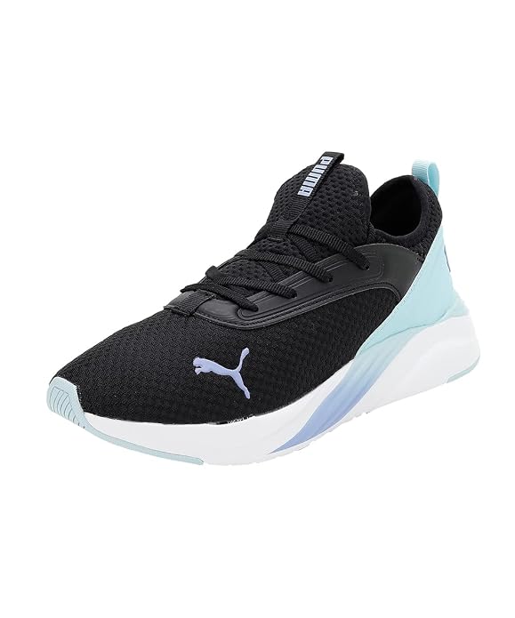 Puma Womens Softride Ruby Luxe WN's Black-Light Aqua Running Shoe - 3UK