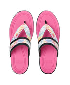 PUMA Women Softride Sunny Tie Dye Flip Flops Puma Black-Phlox Pink - 3