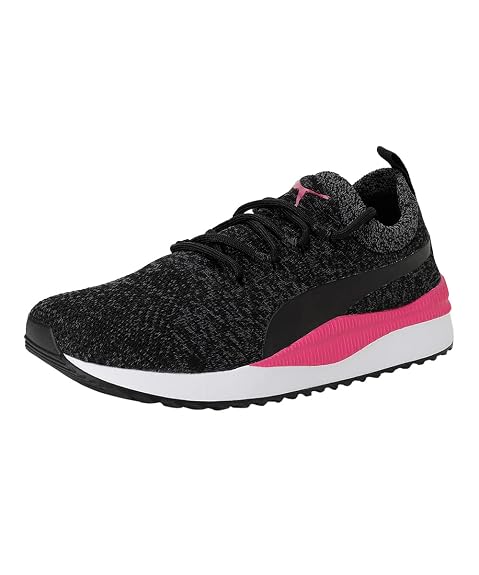 PUMA Unisex-Adult Pacer Next FS Knit Black-Beetroot Purple Sneaker - 4 UK (37491906)