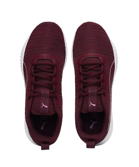 Puma Womens Flyer Flex WN's Grape Wine-Opera Mauve Walking Shoe- 3 UK