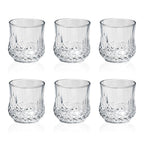 Sanjeev Kapoor Diamond Whisky Glass Set of 6 Psc, 330 ml, Bar Glass for Drinking Bourbon, Whisky, Scotch, Cocktails, Cognac- Old Fashioned Cocktail Tumblers, Perfect for Home, Restaurants & Parties.