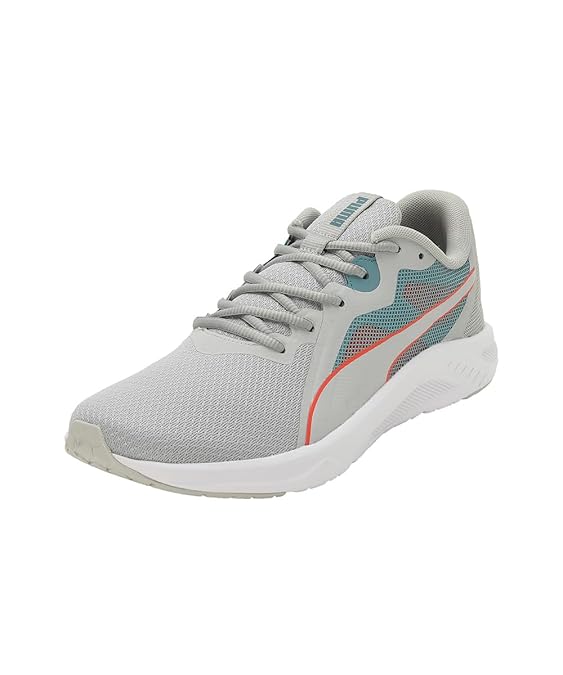 Puma Men Seriah Running Shoe (Ash Gray-Hot Heat-Bold Blue , 11 UK )