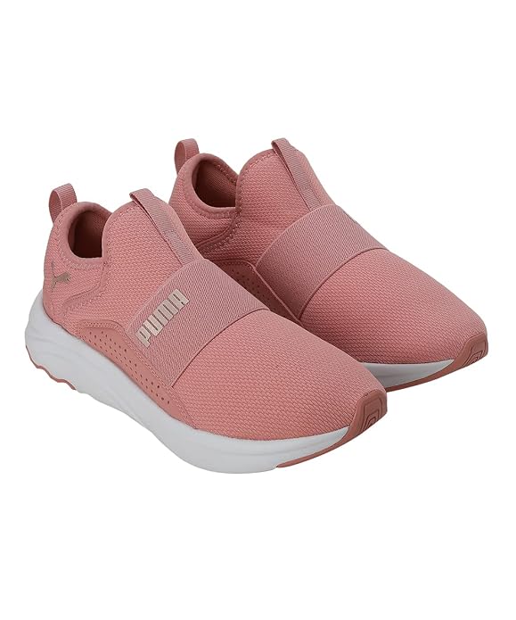 Puma Womens Softride Sophia Slip-On WN's Rosette-Rose Gold Walking Shoe - 3 UK