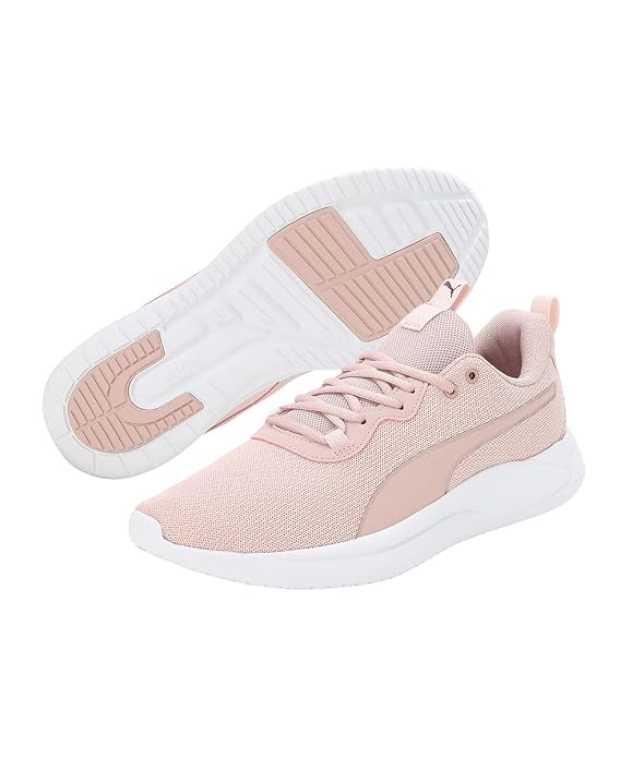 PUMA Unisex-Adult Resolve Modern Rose Quartz-White Running Shoe - 3UK
