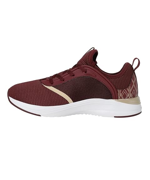 Puma Womens Softride Ruby Deco Glam WN's Aubergine-Puma Team Gold Walking Shoe-3 UK