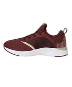 Puma Womens Softride Ruby Deco Glam WN's Aubergine-Puma Team Gold Walking Shoe-3 UK