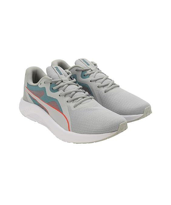 Puma Men Seriah Running Shoe (Ash Gray-Hot Heat-Bold Blue , 11 UK )
