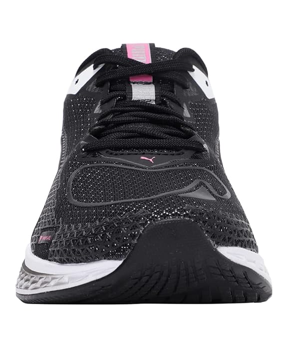 Puma Women Speed SUTAMINA 2 Running Shoe ( Black-White-Luminous Pink , 4 UK )