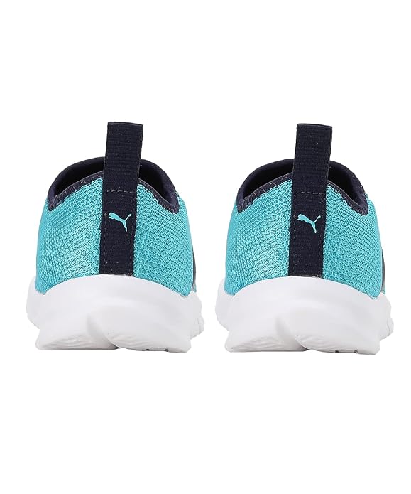 Puma Unisex-Kid Smile PS Blue Atoll-Peacoat-White Sneaker - 13UK