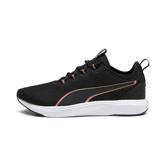PUMA Unisex-Adult Softride Cruise 2 Black-Rose Gold-White Running Shoe - 4 UK