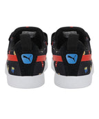 PUMA Kid-Unisex Suede Light-Flex Foodies V PS Closed Shoe (Black , 12 UK )
