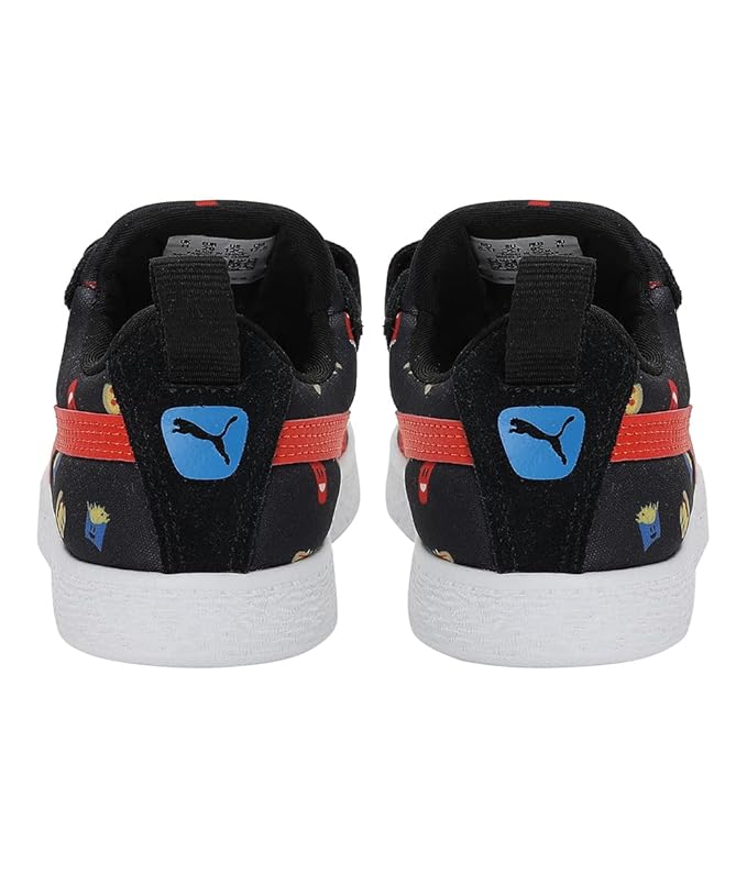 PUMA Kid-Unisex Suede Light-Flex Foodies V PS Closed Shoe (Black , 12 UK )
