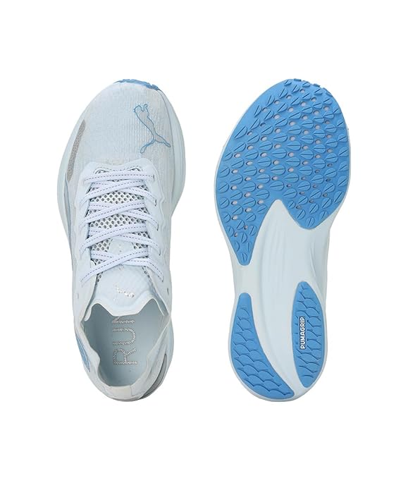 Puma Womens Liberate Nitro 2 WN's ICY Blue-Silver-Regal Blue Running Shoe - 4 UK