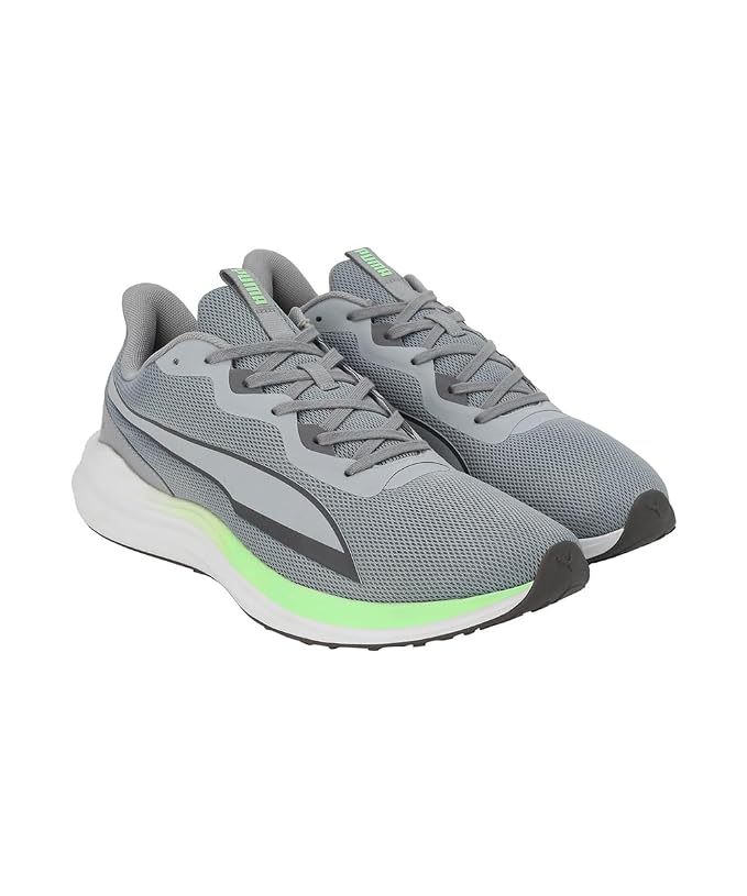 PUMA Men, Exotine 2.0, Cool Mid Gray-Cool Dark Gray-Spring Fern, Running Shoe, 11UK
