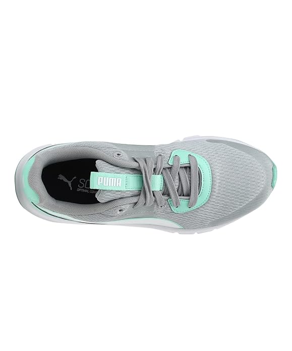 PUMA womens High Rise-Green Glimmer-Puma White Running Shoe-4UK