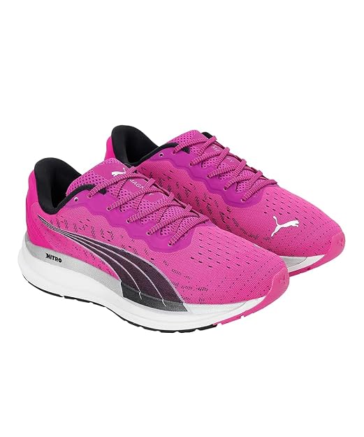 Puma womens Magnify Nitro Wns Deep Orchid-Puma Black Running Shoe-3 UK