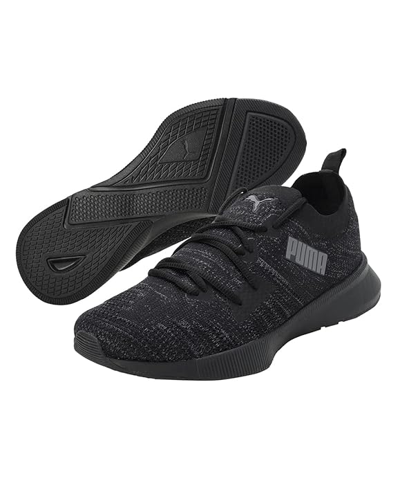PUMA | Flyer Runner Engineered Knit Men's Shoes | Black-Asphalt | 10UK