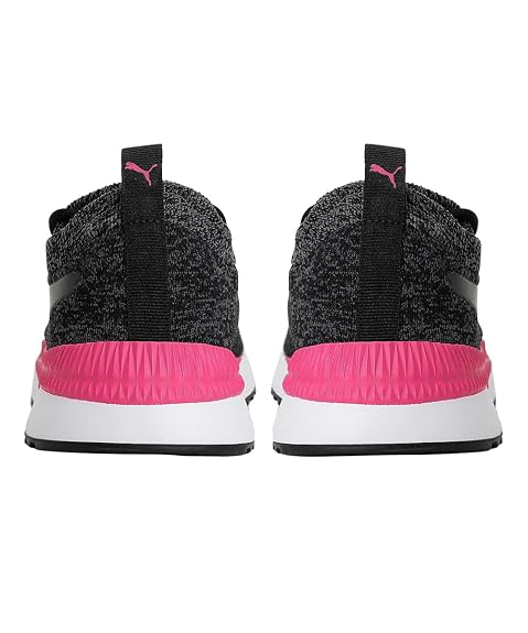 PUMA Unisex-Adult Pacer Next FS Knit Black-Beetroot Purple Sneaker - 4 UK (37491906)