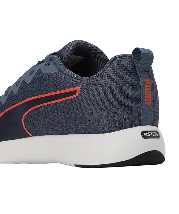 PUMA | SOFTRIDE Vital Engineered Mesh Men's Running Shoes | Inky Blue-Persian Blue-Hot Heat | 7UK