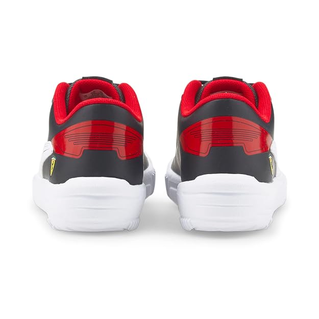 PUMA Unisex Kids Ferrari Drift Cat Delta V PS Black White Sneaker  Size 13