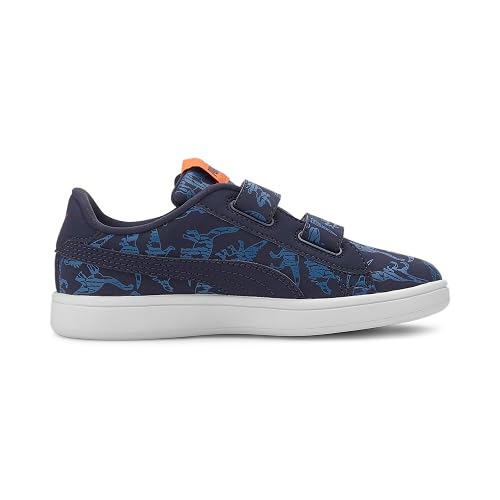 Puma Unisex-Child Smash v2 Archeo V PS Lapis Blue-Peacoat Sneaker - 2 UK