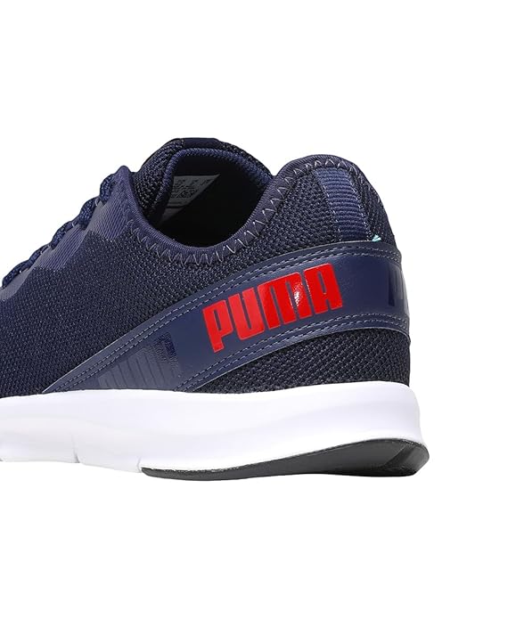 PUMA  Hustle V2 Men's Shoes  (Peacoat-High Risk Red , 6)