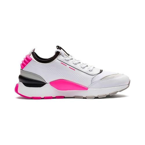 Puma Unisex-Adult RS-0 Sound White-Gray Violet-Knockout Pink Sneaker - 3 UK