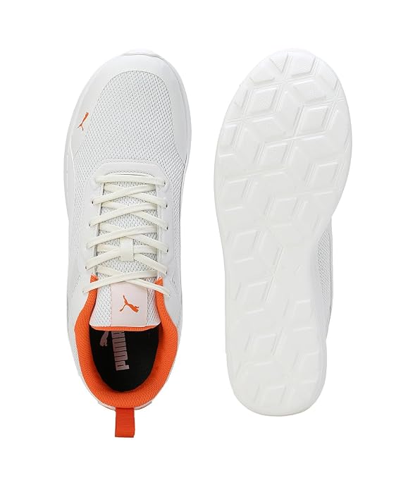 Puma Unisex-Adult Shogun Warm White-Vapor Gray-Rickie Orange Sneaker - 9 UK