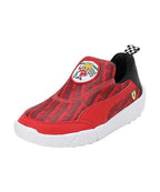 PUMA Unisex-Kid Ferrari Bao Kart Pre-School White-Speed Yellow Sneaker - 13UK