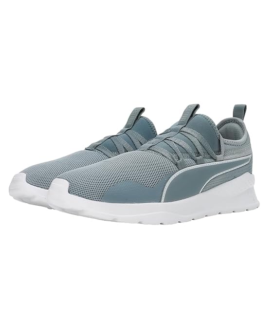 PUMA Mens Manor V2, Quarry-High Rise-White, Sneaker - 9UK