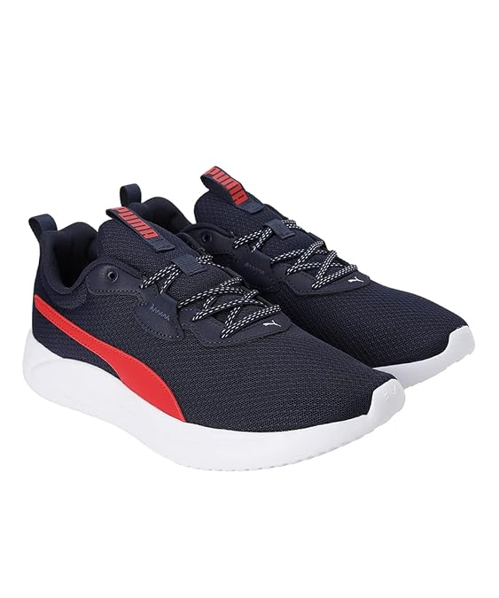 Puma Unisex-Adult Resolve Smooth Peacoat-High Risk Red Running Shoe - 6 UK