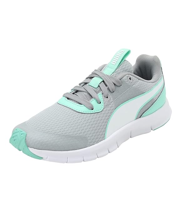 PUMA womens High Rise-Green Glimmer-Puma White Running Shoe-4UK
