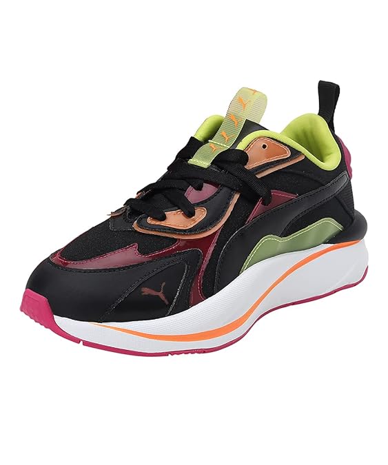 Puma Women RSCurve CLights Sneaker ( Black-Beetroot Purple , 3 )