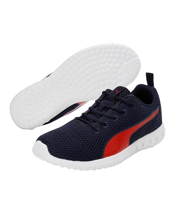 Puma Men Dwane Idp Peacoat-High Risk Red Running Shoes-11UK
