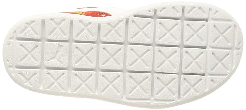 Puma , Unisex-Kid, Suede Light-Flex Foodis V PS, Red-White, Sneaker, 1UK