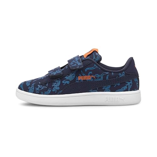 Puma Unisex-Child Smash v2 Archeo V PS Lapis Blue-Peacoat Sneaker - 2 UK