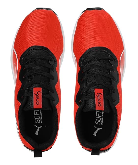 PUMA Mens Dive One8 V2 Cherry Tomato-White-Black Sneaker - 8 UK