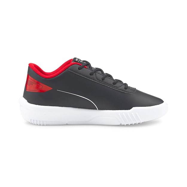 PUMA Unisex Kids Ferrari Drift Cat Delta V PS Black White Sneaker  Size 13