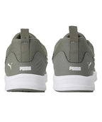 Puma Mens Lyrid Running Shoe (  Vetiver-White-Black , 7 )