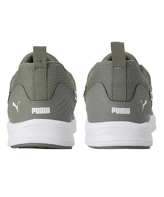 Puma Mens Lyrid Running Shoe (  Vetiver-White-Black , 7 )