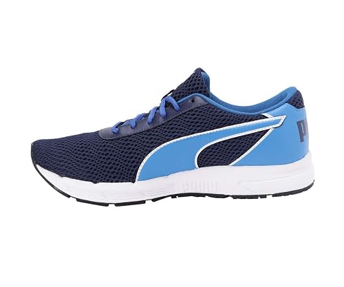 Puma Mens Metal Knit Peacoat White-Indigo Bunting Running Shoe- 10 UK