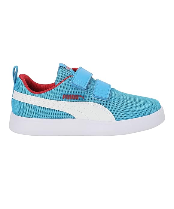 PUMA Unisex Kids Courtflex v2 Mesh V PS Sneaker (Ocean Dive White , 13 UK )
